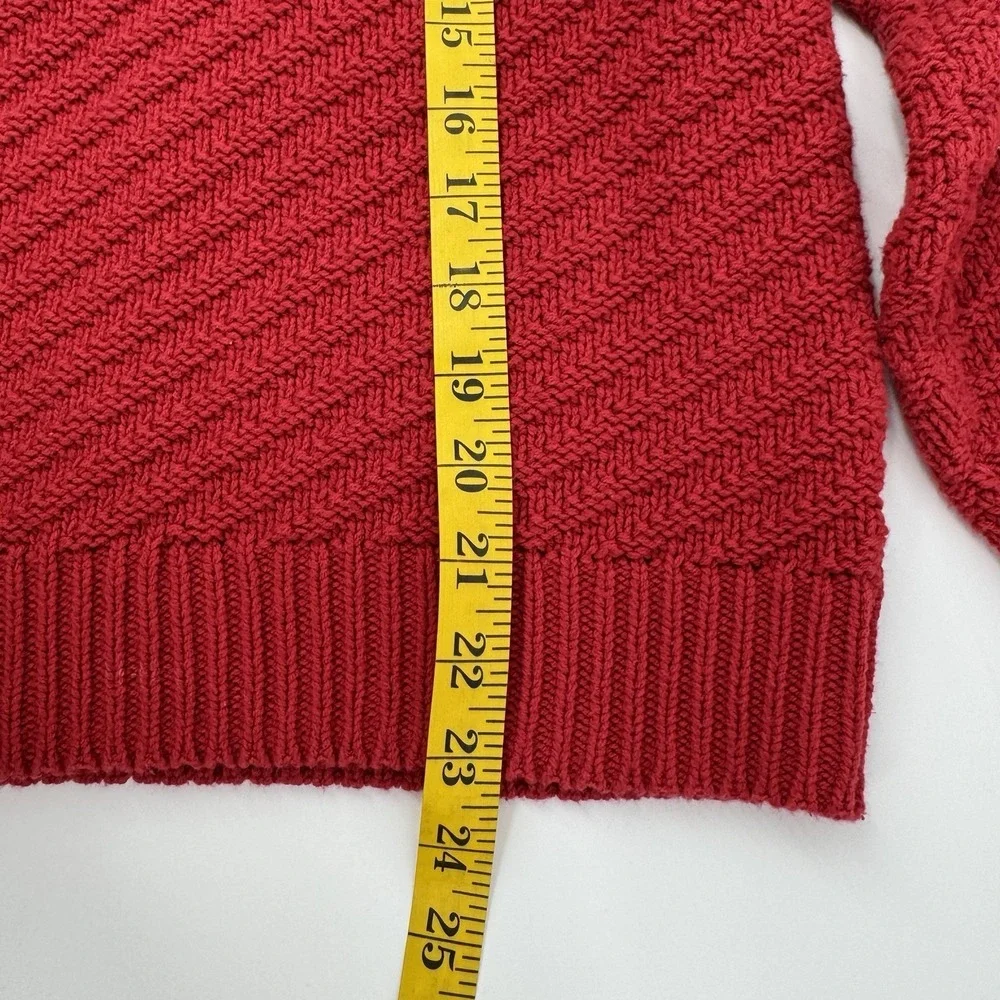 Universal Thread Red‎ Textured Knit Sweater XXL Oversized Chunky Cozy Crewneck